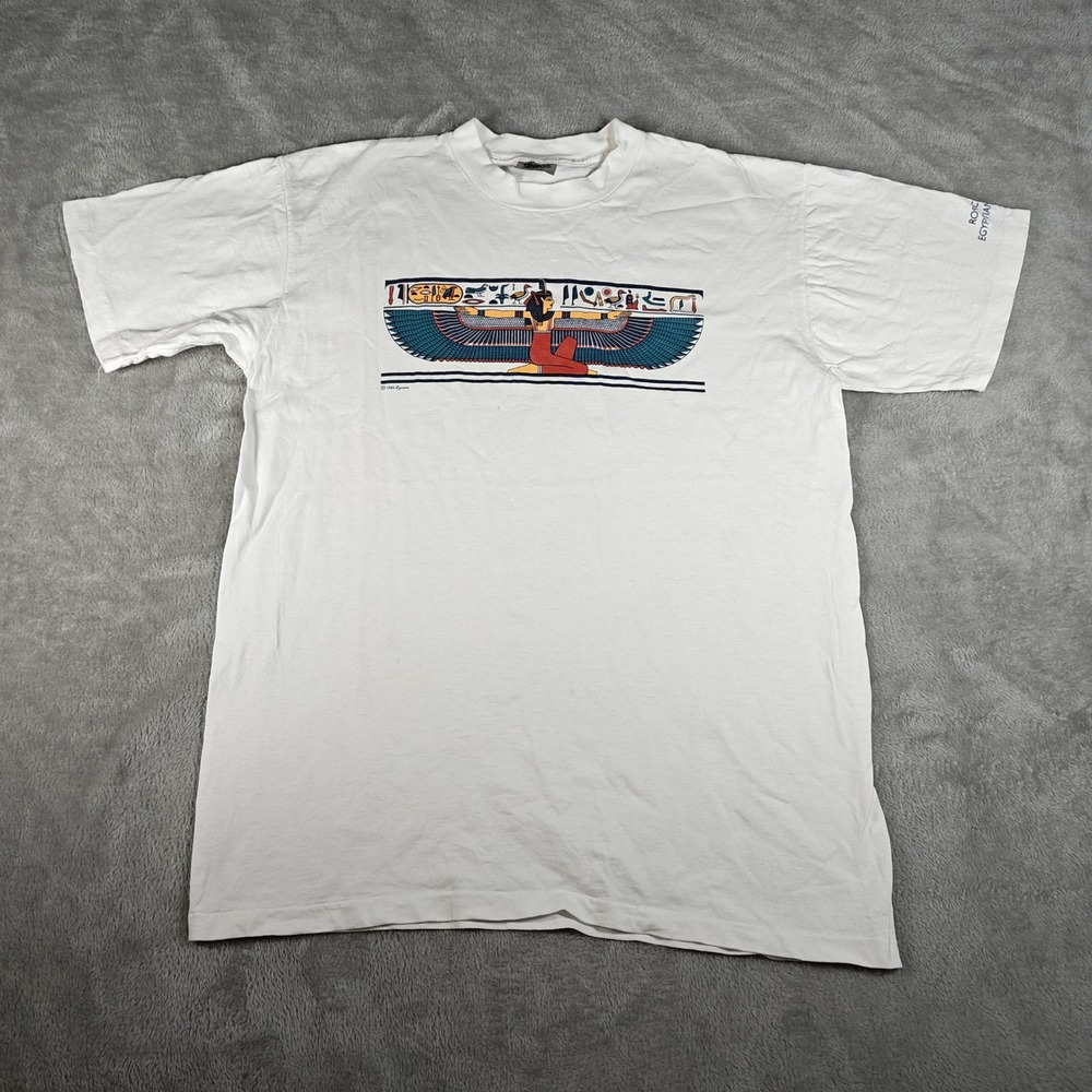 Vintage Egypt Shirt Men XL Rosicrucian Egyptian Museum 80 Isis Single Stitch USA